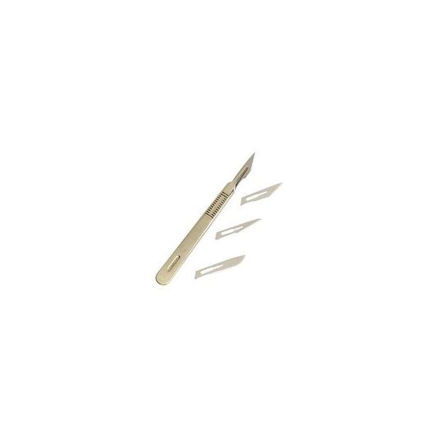 Swordfish ProScalpel Metal Scalpel with 4 Non-Sterile Blades