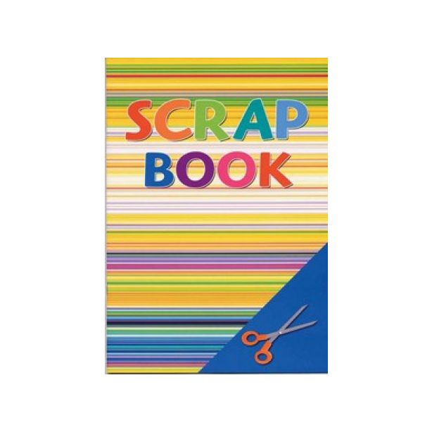 A3 Scrap Book, 32 Pages Bright Coloured Paper
