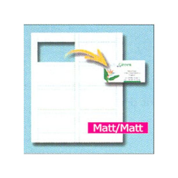 Decadry Perforated Inkjet Business Cards, 200gsm, Pack of 64