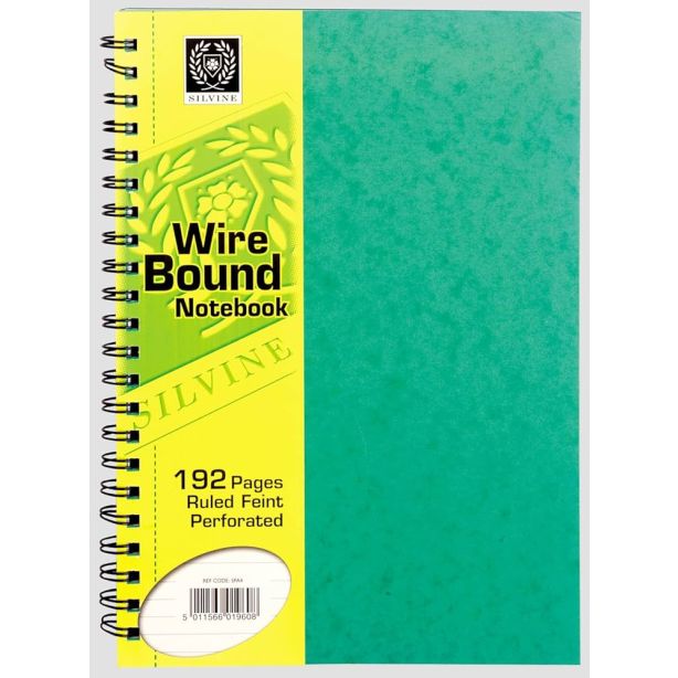 Silvine Spiral Notebook SPA4 96 Sheets Feint ruled A4
