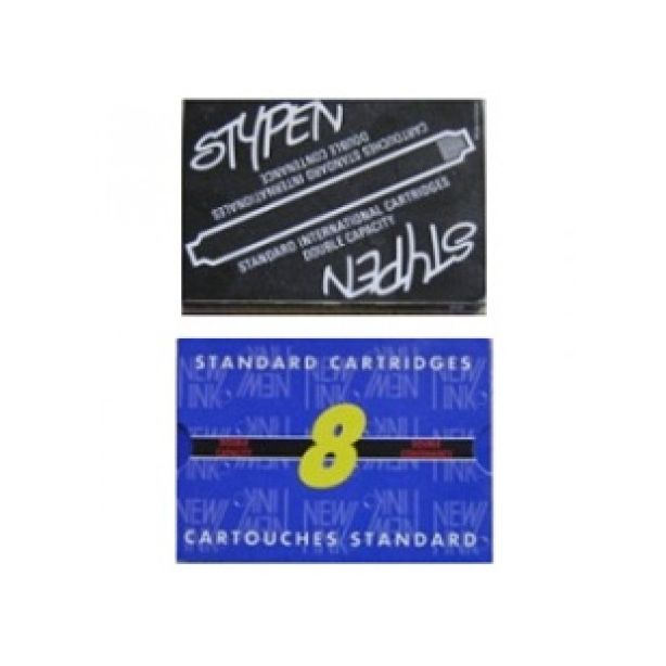 International Standard Double Capacity Ink Cartridges, 75mm, Black, Pack of 8