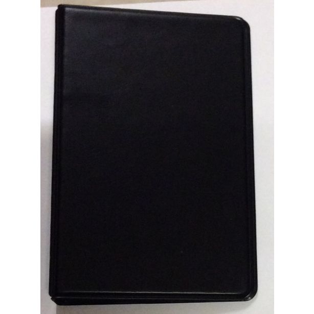Twinlock Style Empty Memo Book,180 x 115mm (6.75 x 3.75 inches), Black