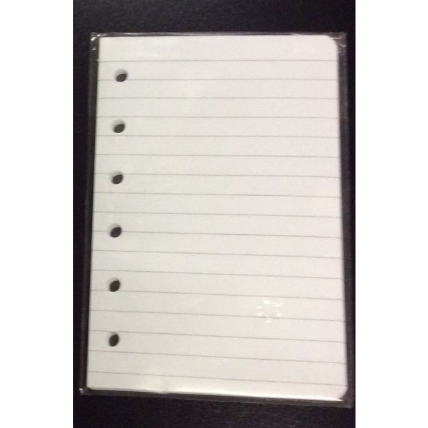 White Refill Paper, 5 x 3.25 inches, Feint Ruled, Pack of 35 sheets