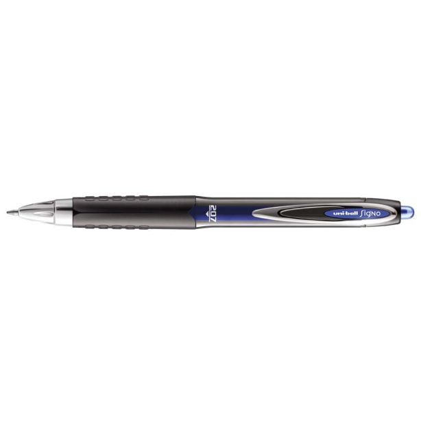 Uni-Ball Signo UMN-207 Retractable Gel Ink Pen, Blue