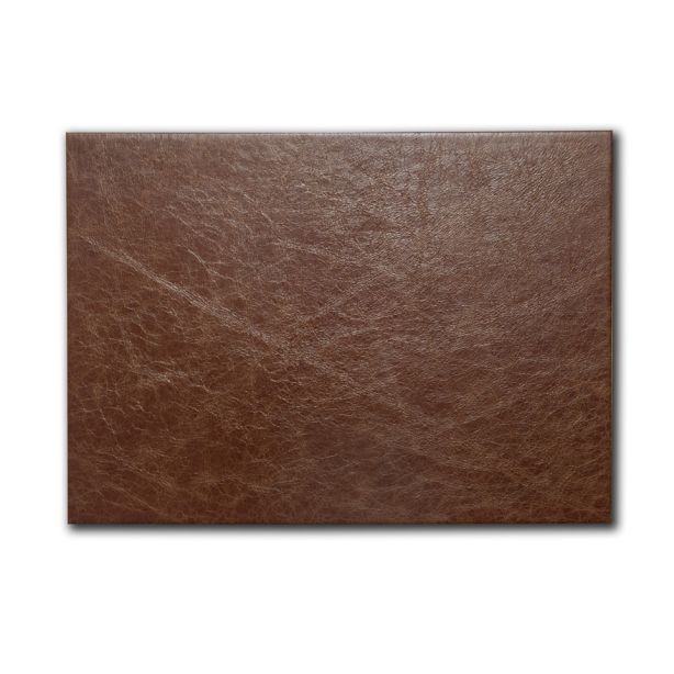 Vintage Hide Leather 4 Corner Full Demy Executive Desk Blotter, Tan