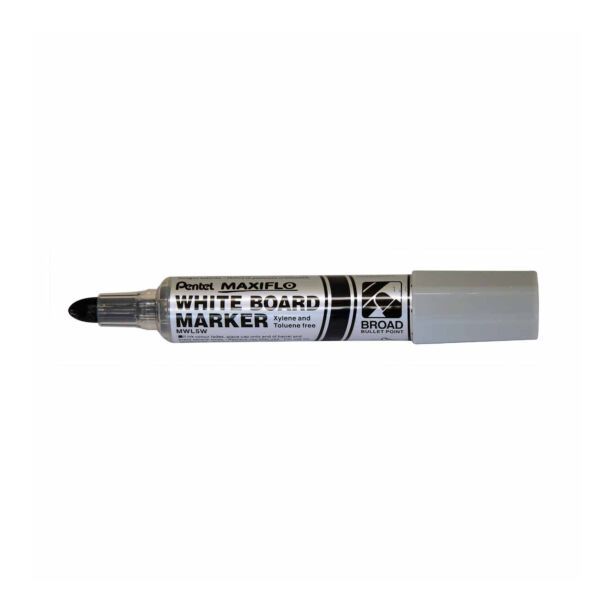 Pentel Maxiflo Whiteboard Marker Medium Tip, Black