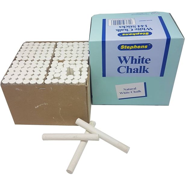 Stephens Chalk, White, Box of 144