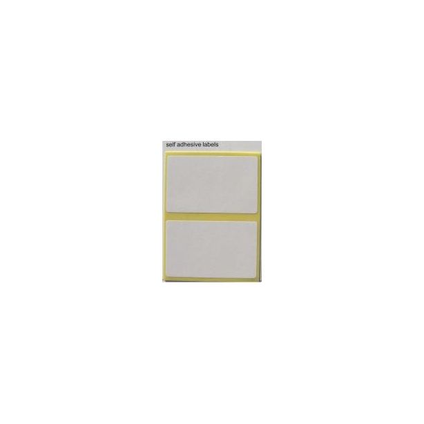 Zip Labels. 50 x 80mm. White. Pack of 14 Labels