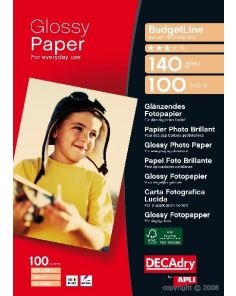 Decadry Glossy Photo Paper. A4. 140gsm