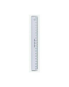 Linex Ruler Crystal Clear, 30cm, Bevel and Tracing edge