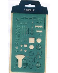 Linex Electro Template 1180, Size:165x94mm