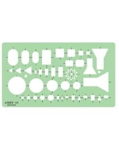 Linex Electro Template 1184, Size:165x95mm