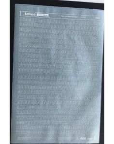 Letraset White 1368W 30pt. Egyptian Outline Capital Letters