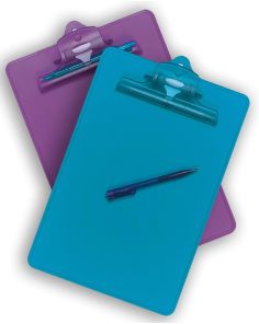 Snopake Clipboard With Penholder, Electra Green