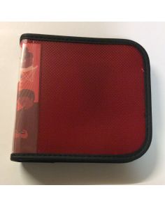 Snopake Zip CD Wallet, Red