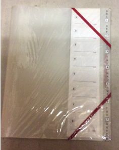 Snopake Elasticated 8 Part File, Clear