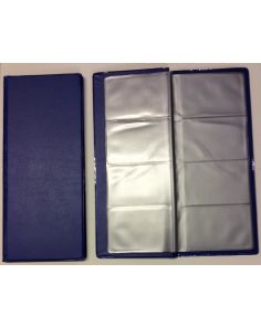 Rapesco Business Card Album 128 Card Capacity Blue