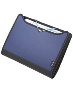 Snopake 6 Part Open Organiser (no elastic), Stellite Blue