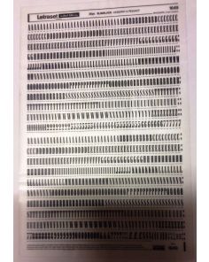 Letraset Black 1649 30pt. Slimblack Capital Letters