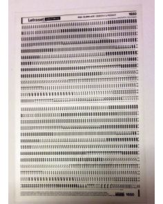 Letraset Black 1650 24pt. Slimblack Capital Letters