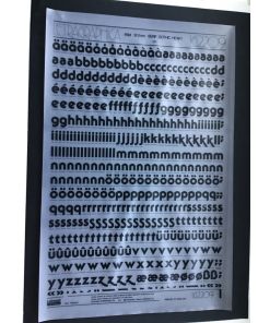 Letraset Letragraphica 2209 48pt. Serif Gothic Heavy 12.2mm Lower Case