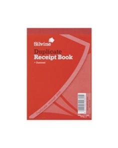 Silvine Receipt Book 102 x 133mm. Duplicate 2 up Gummed 230