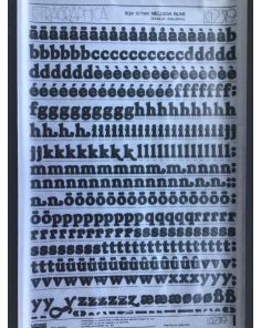 Letraset Letragraphica 2319 60pt. Mellissa Inline 13.7mm