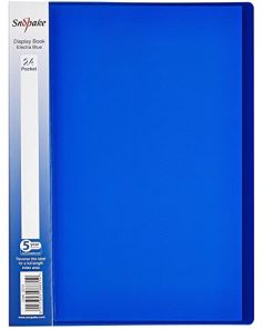 Snopake Electra Blue Display Book, A4, 24 pockets
