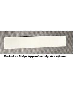 Blotting Paper White 315gsm Strips Size Approx 26 x 148mm Pack of 10 sheets, for Home, Office, Arts & Crafts