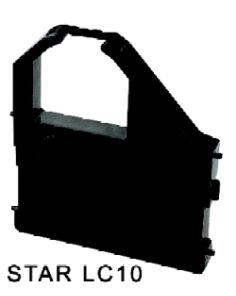 Star Fabric Black Ribbon Compatible Cassette 