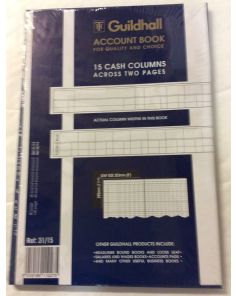 Guildhall Analysis Book, Series 31, 15 cash columns , 31/15