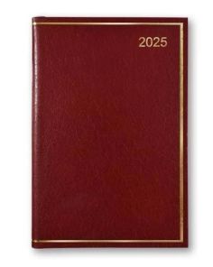 Dataday Pocket Diary 2025 Week to View with Pencil 362P Burgundy