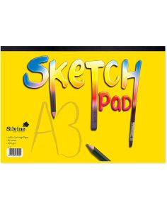 Silvine A3 Sketch Pad 411, Pack of 12