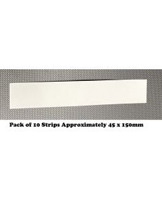 Blotting Paper White 315gsm Strips Approx Size 45 x 150mm Pack of 10 sheets, for Home, Office, Arts & Crafts