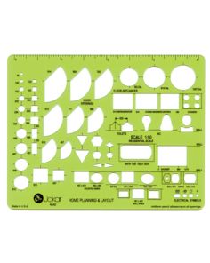 Jakar 4642 Home Planning & Layout Template Scale 1:50