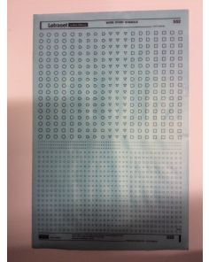 Letraset Symbols Black 552 Work Study Symbols