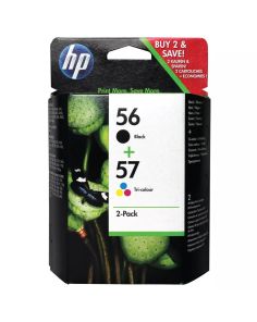  Hewlett Packard Inkjet No 56/57, Black and Colour Cartridges 