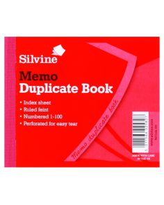 Silvine Duplicate Book 102x127mm (4x5'') Memo 603