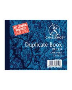Challenge Duplicate Book, 105 x 130mm, Feint Carbonless