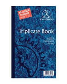 Challenge Triplicate Books 210x130 Feint with Carbon Paper Supplied