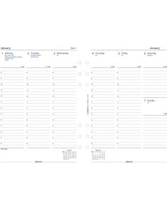 Filofax A5 Vertical Column Diary Week to View 2023