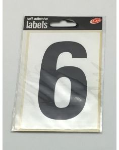Wheelie Bin Adhesive Label No: 6 Size 120 x 80mm 1 sheet