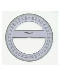 Linex Circular Protractor, Diameter:100mm, Thickness:2mm.