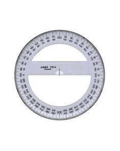 Linex Circular Protractor European Stand, 400 Grads, Diameter:150mm, Thickness:2mm