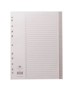 Concorde Grey Polypropylene Index, A4, 1-31