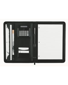 Filofax A4 Metropol Zipped Portfolio with Calculator, Black