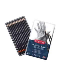 Derwent Graphic Technical Set, B-9H Hard, Pack of 12