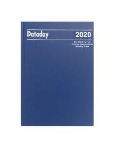 Dataday 2020 Desk Diary A43CIA Blue Monthly Index Column Appointments