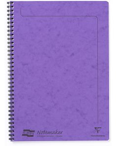 Clairefontaine Europa Notemaker Wiro Notebook A4 90gsm 120 Page Lilac