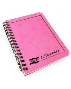 Clairefontaine Europa Notemaker Wiro Notebook A6 90gsm 120 Page Pink